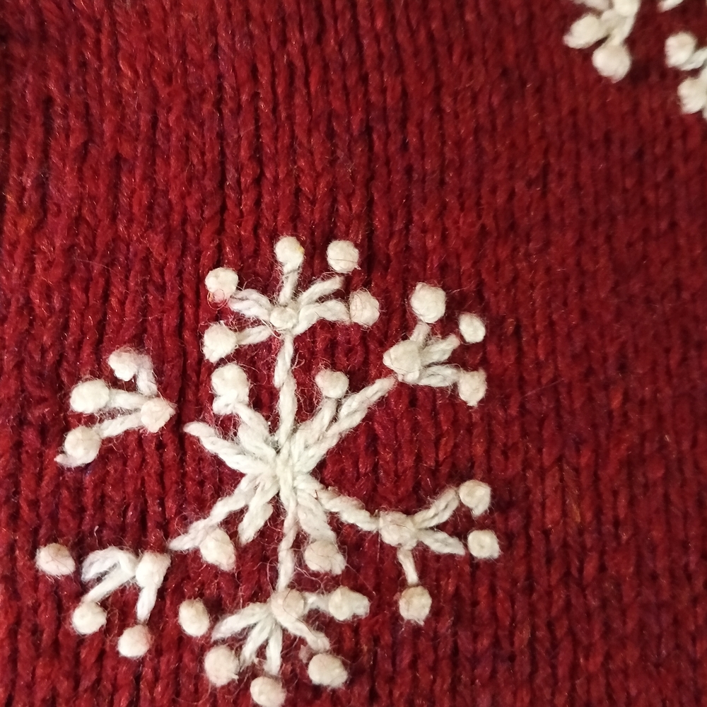 Cardinal Patchwork Zip-Front Sweater Croft & Barr… - image 2